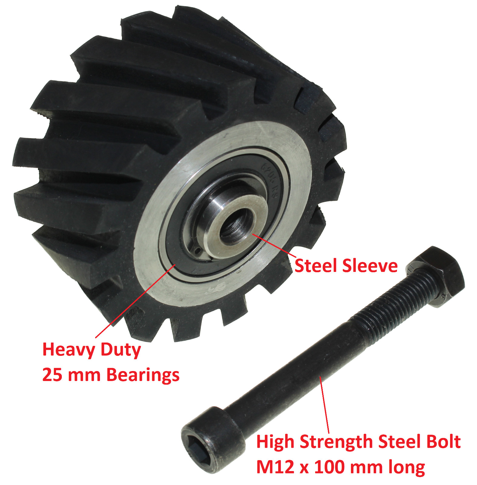 2×72″ Belt Grinder-100 mm- 4″ Contact Wheel Serrated Rubber-50 mm Wide +Adapter