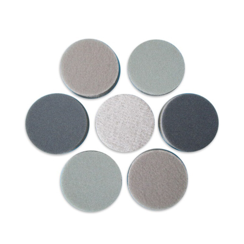 30mm Wet and Dry Sanding Discs Sandpaper 300-3000 Grit Hook and Loop Pads Green