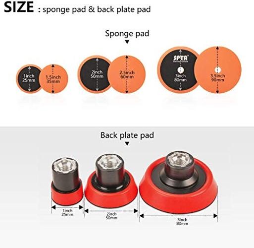Mini Polishing Pads, 25mm 50mm 80mm Detailing Polishing Pads Car Detailing