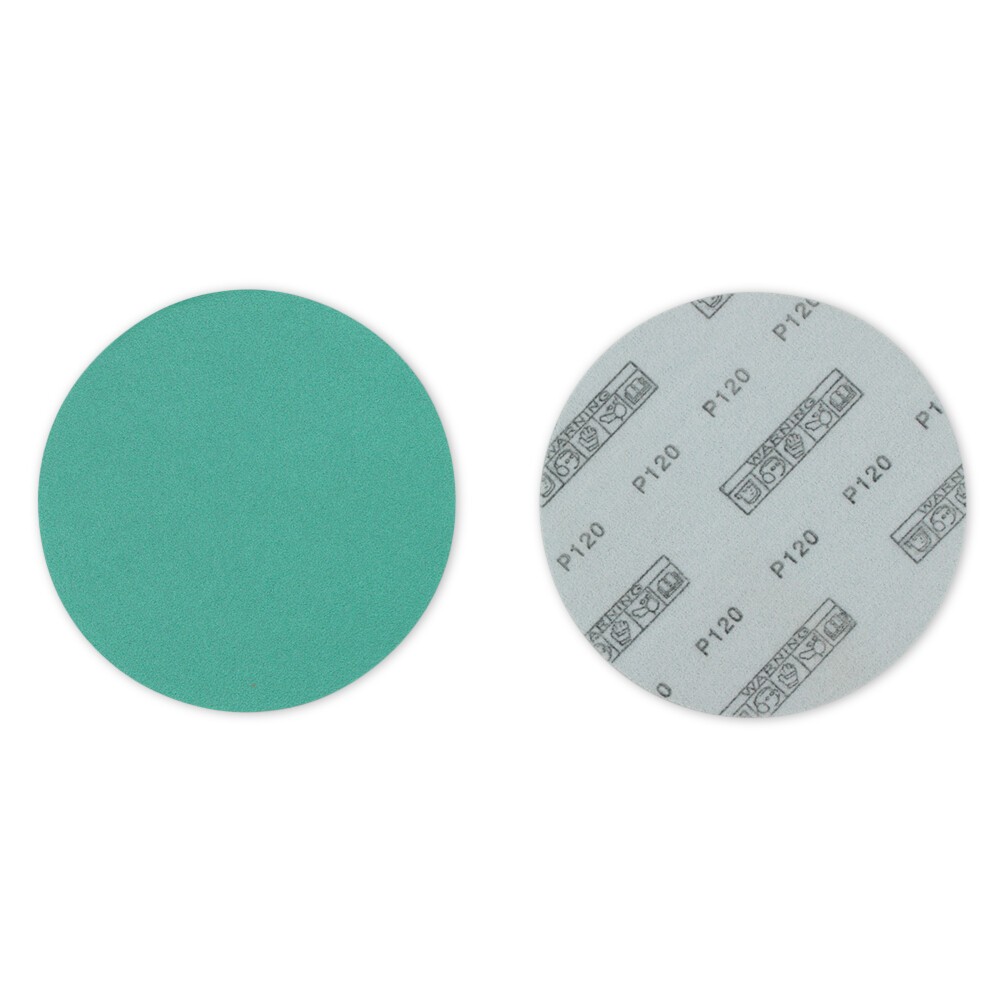BHA 6″ Green Film Hook & Loop Sanding Discs, Wet/Dry Orbital Sandpaper – 50 Pack