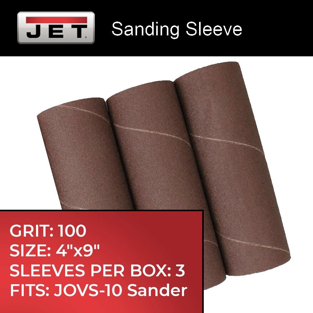 Jet 4 X 9 Inch Medium Resin-Bonded Aluminum Oxide Sanding Sleeves
