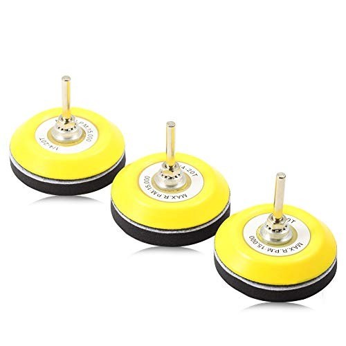 Hook and Loop Sanding Discs Pad Kit 3 Packs 3 Inches with Soft Foam Layer Buf…