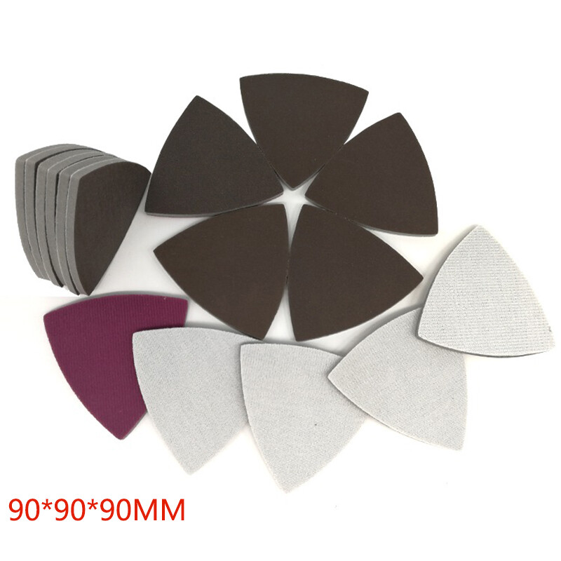 90mm Wet Dry Sponge Mouse Sanding Sheets Discs 300~2000 Grit Hook Loop Sandpaper