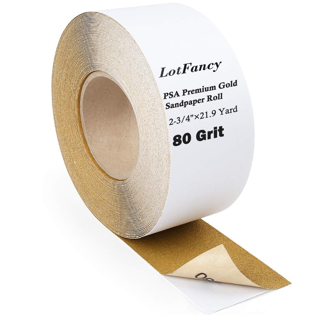80 Grit Self Adhesive Sticky Back Sandpaper Roll for Longboard Wood Sanding