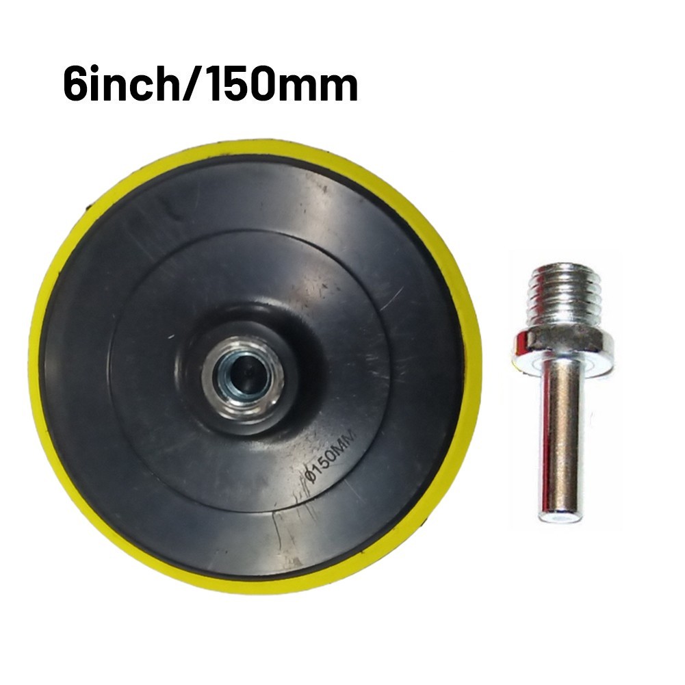 For M14 Drill Thread Compatible Buffing Pad Holder for Polishing Tools