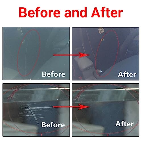 Windshield Scratch Remover Set Glass Polishing Kit Abrasive Discs Polish Pads