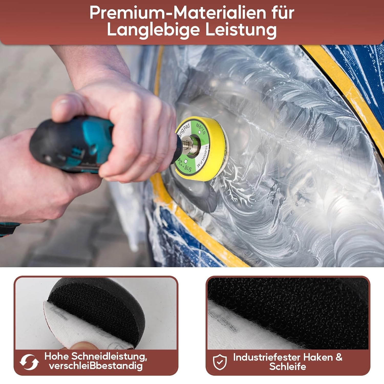 312X Sanding Discs, 50mm Hook Grit 80/120/240/320/400/600/800/1000/2000/3000*