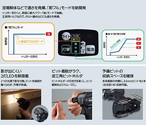 Panasonic Cordless Impact Driver Body Only (Battery Pack Charger and Case Sold