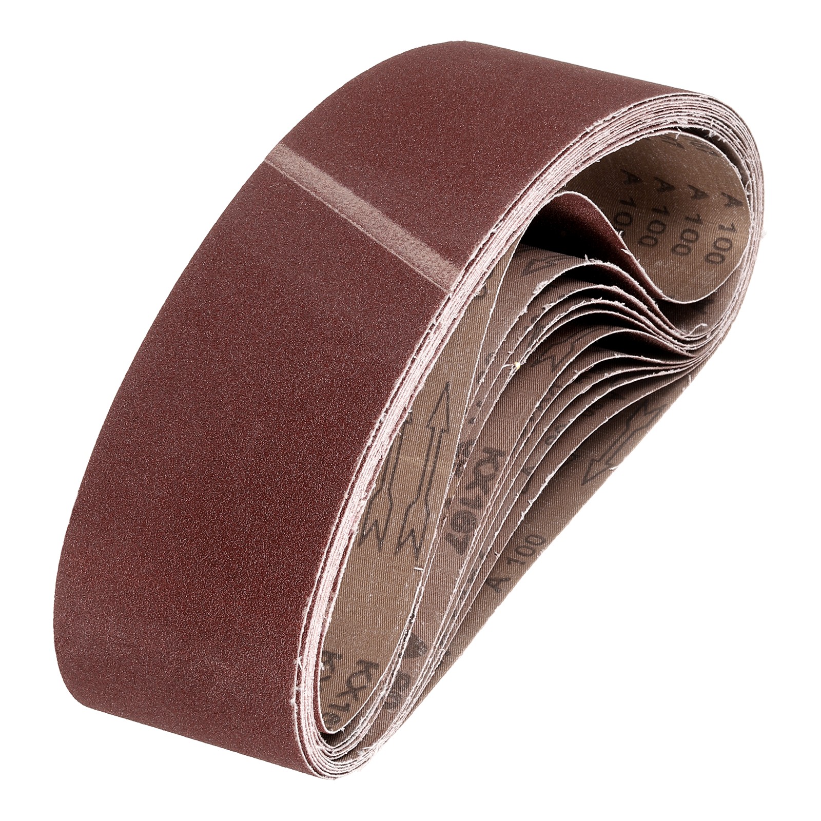 4 x 21 3/4 Inch Sanding Belts, 9 Pcs 100 Grit Aluminum Oxide Belt