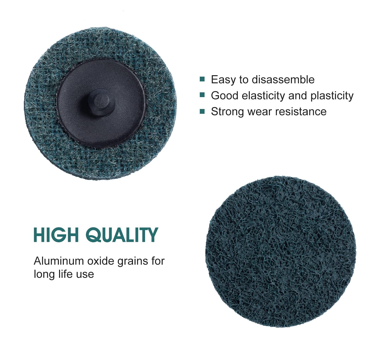 S SATC 25PCS Quick Change Discs Set, 2 Inch Die Grinder Sanding 2 Inch, Blue