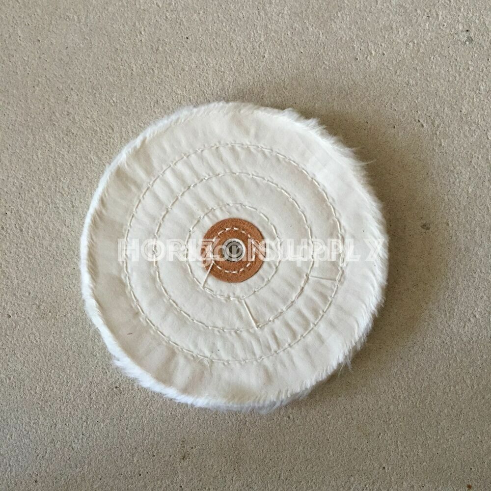 New 4″ x 5/8″ Buffing Polishing Wheel Arbor Buffer Polish 1/2″ thick