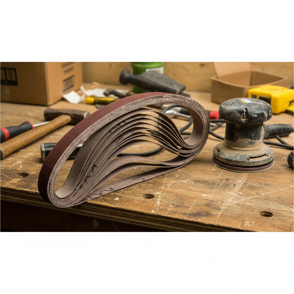 3/8 x 13 Inch Aluminum Oxide Sanding Belts, 3/8″ x 13″ Air Belt Sander Belts,…