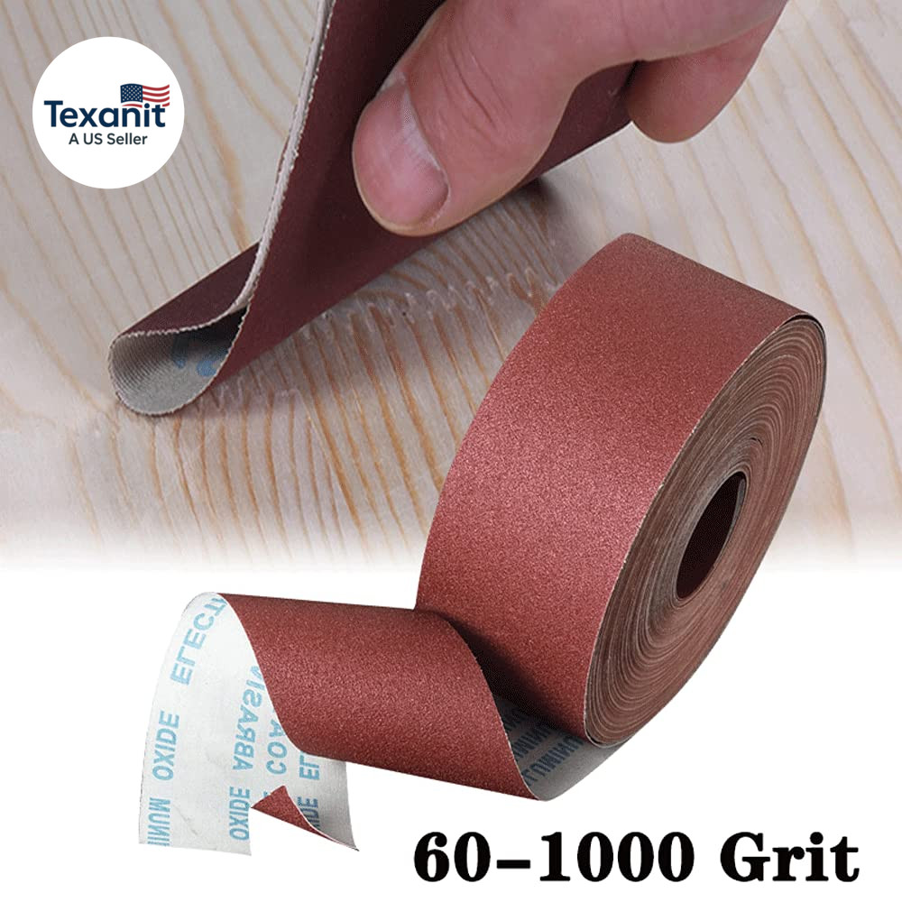 1000 Grit Sandpaper Roll, 1 Metre X 115 Mm Aluminum Oxide Emery Cloth Abrasive P
