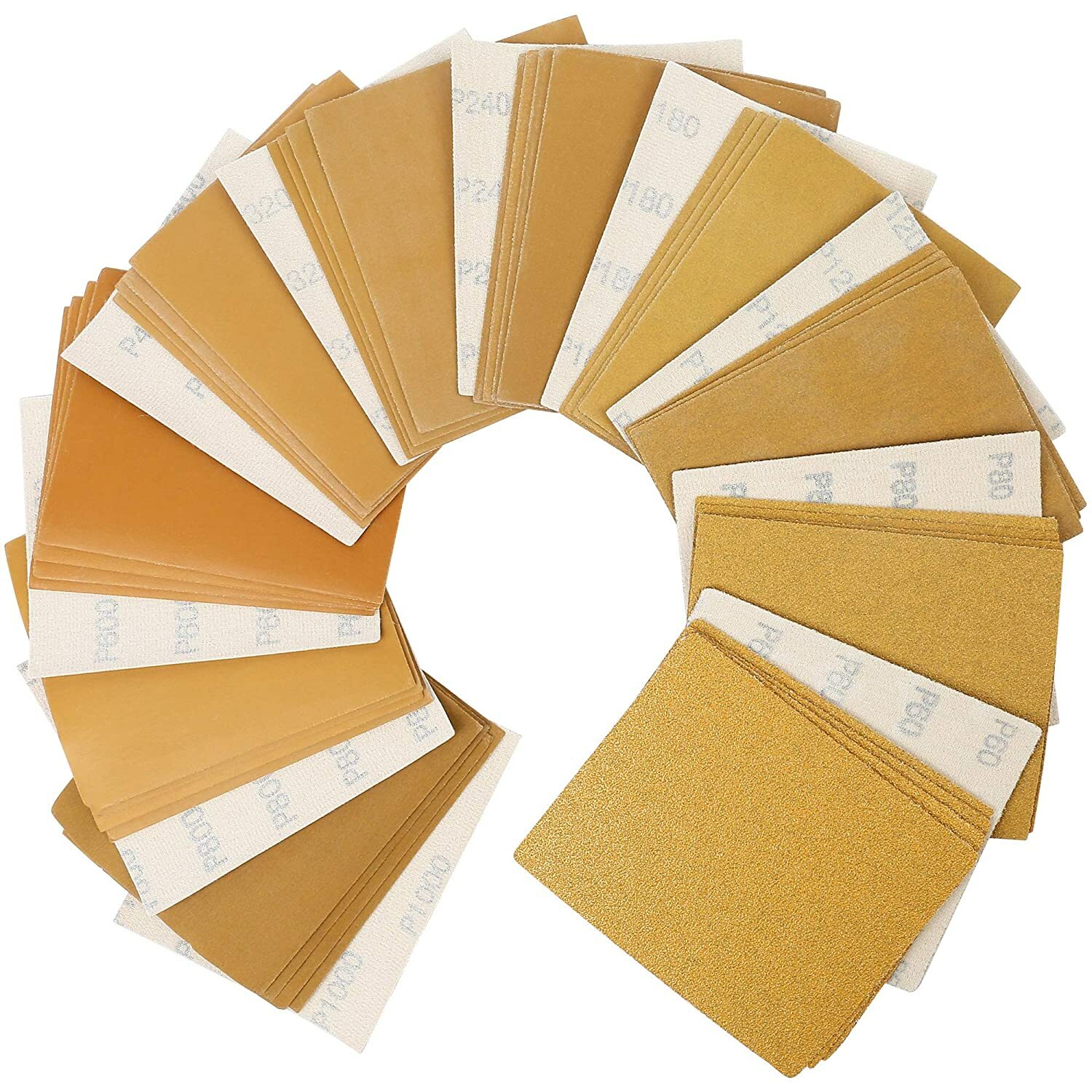 Sandpaper 4-1/2 x 5-1/2 in Sheets 80 120 150 220 240 320 400 600 800 1000 Grit