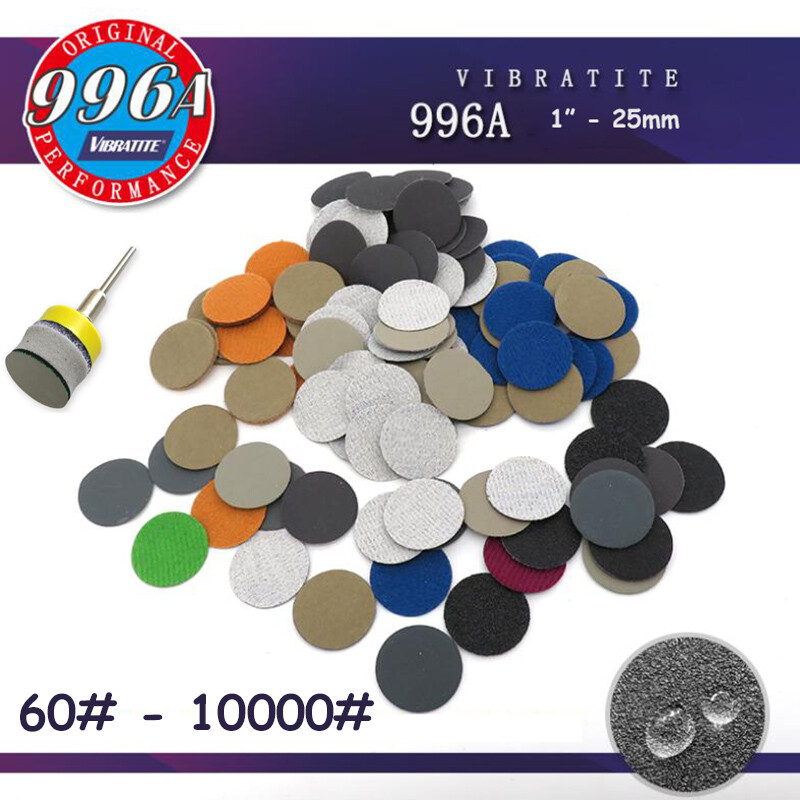25mm Dry And Wet Sanding Disc 1 inch Sandpaper Hook And Loop Pad 60 – 10000 Grit