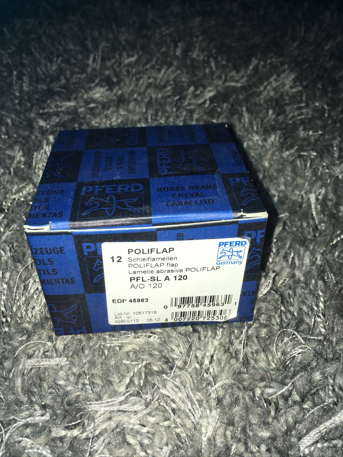 PFERD POLIFLAP flap PFL-SL 75x60mm grit A 120 creating surface textures 42800113