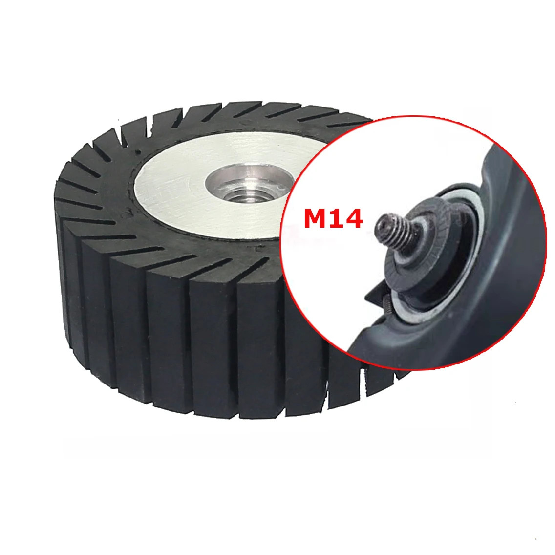 M14 Rubber Expander Wheel 100x40mm AO Sanding Belts 315x40mm P60-P800 Metal Wood
