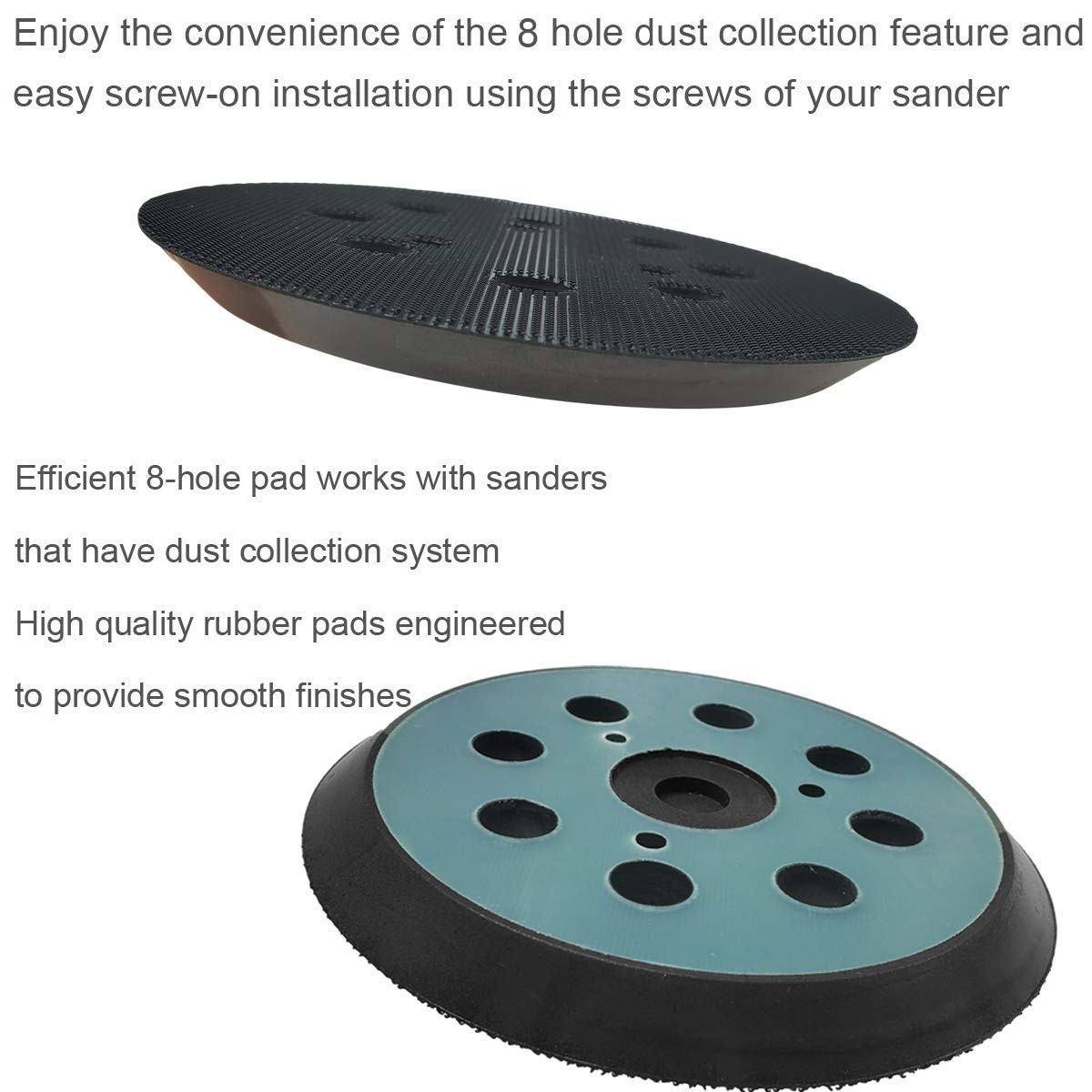 5″ Hook and Loop Replacement Sander Pad, Compatible with Porter Cable Models