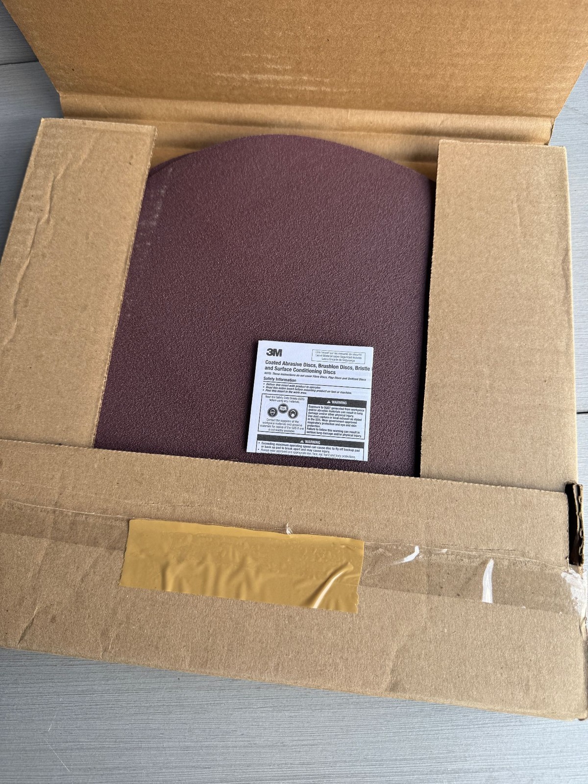 3M Abrasive Disc PSA 348D 12in 80 Grit P/N 96902 Box of 10 Cloth