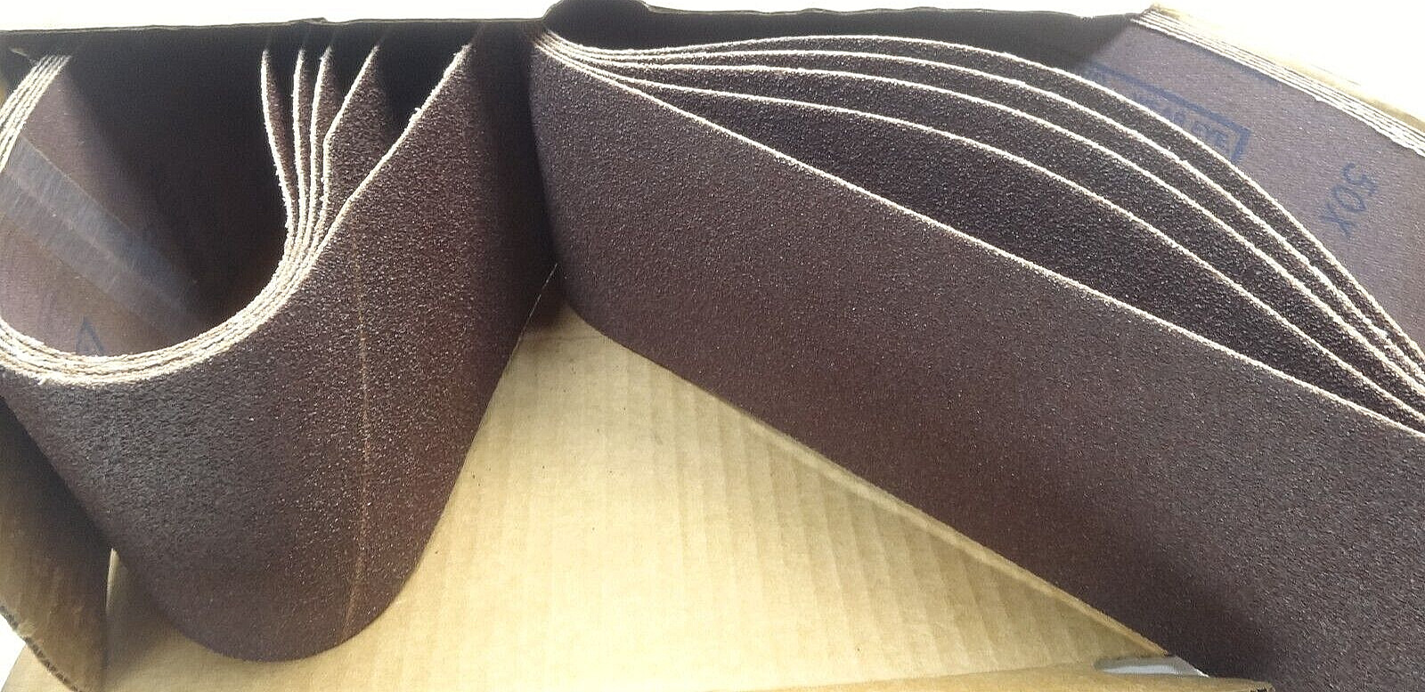 Economax Norton Sandpaper 4″x24″ Inch 10 Belts 50X Grit Aluminum Oxide Cloth