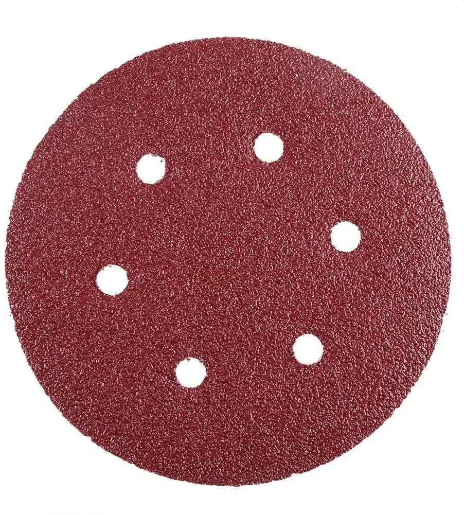 6 Inch Hook Loop Sanding Discs 60-2000 Grit 6 Hole 5/10/15PCS