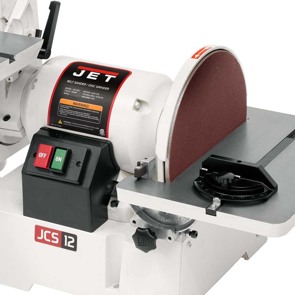 Jet JSG-6DC 115/230V 1-1/2HP, 1Ph 6″ x 48″ Belt / 12″ Disc Sander – 708599