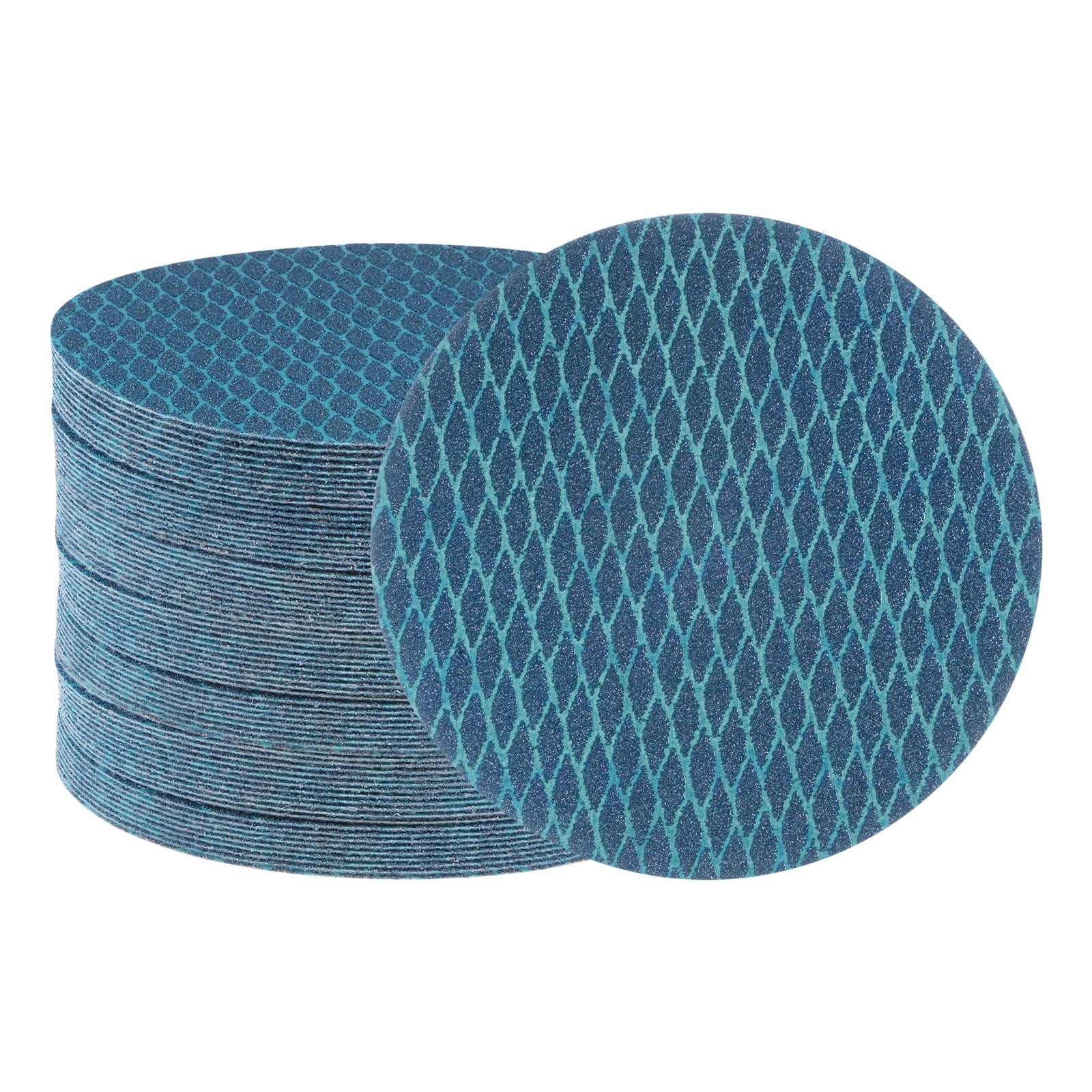 70pcs Diamond Shape Sanding Discs 6 Inch 60 Grit Hook & Loop Rhomb Sandpaper