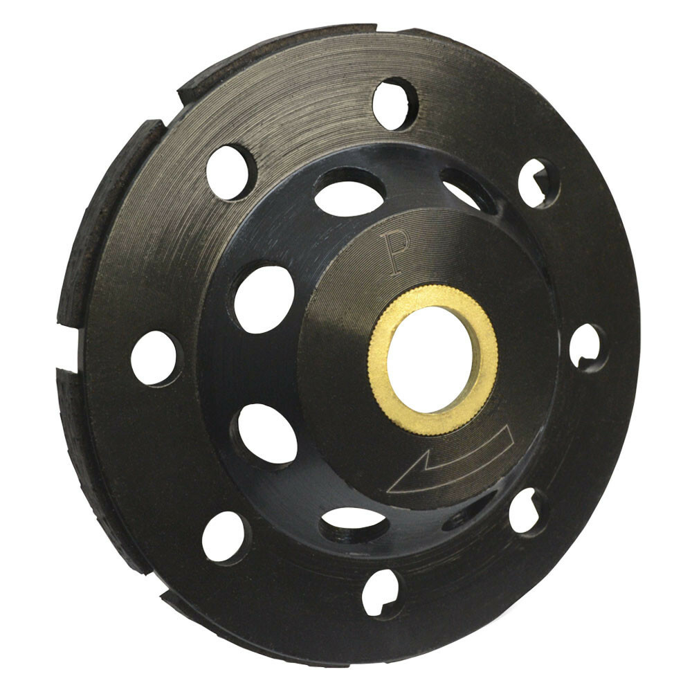 4″ Diamond T Segment Concrete Grinder Blade Grinding Cup Wheel 7/8″-5/8″ Arbor