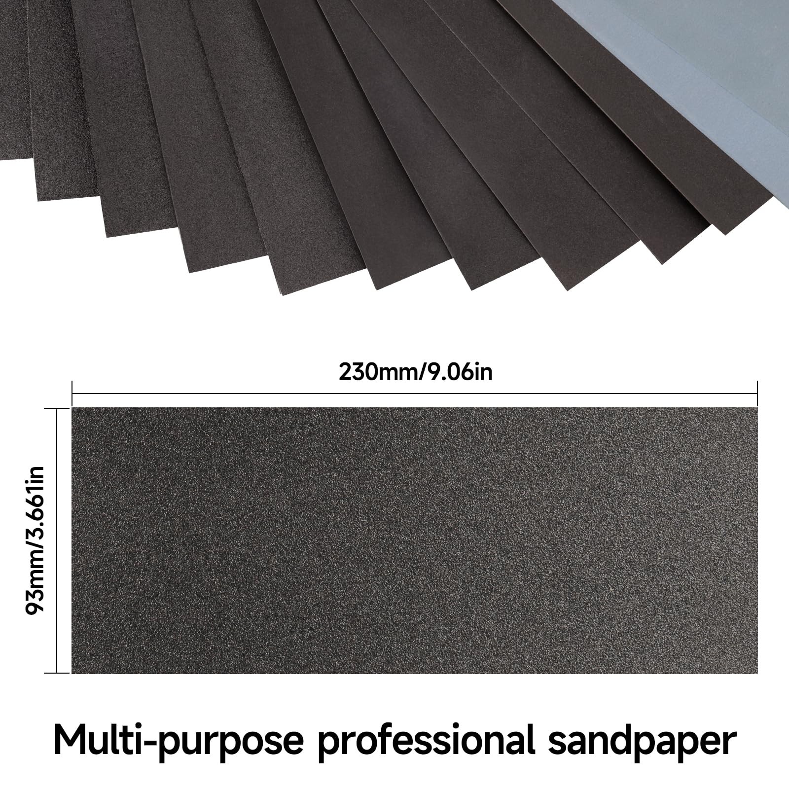 240 Grit Wet Dry Sandpaper Sheets 9×3.6 Inch for Wood Metal Automotive 21 Pack