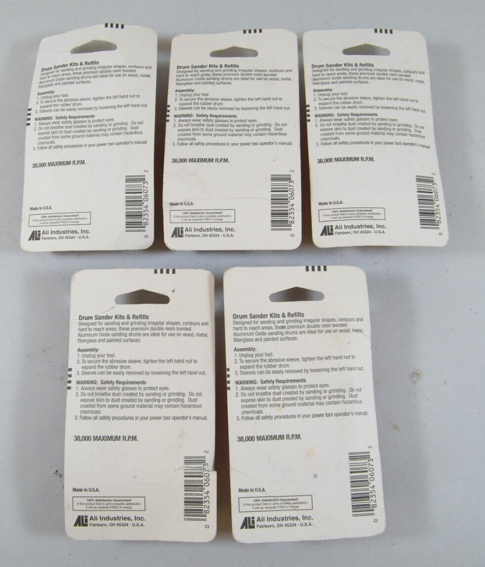 (5) PKS GATOR GRIT 6073 1/2″ DRUM SANDER REFILLS 50 COARSE GRIT