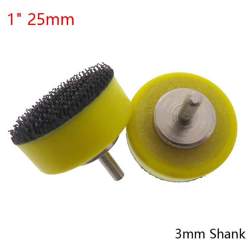 1″ 25mm Hook&Loop Backing Pad Plate 3mm Shank for Sanding Polishing Sander Disc