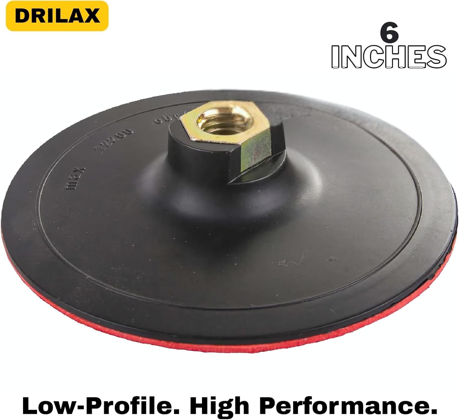 Angle Grinder Sanding Pad 6 inch Flexible Backer Pad Hook Loop Backing 5/8-11 UN