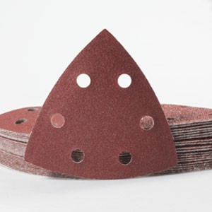50 Pcs Triangle Sanding Pads Hook and Loop 40 Grit Oscillating Sanding Pad 90mm