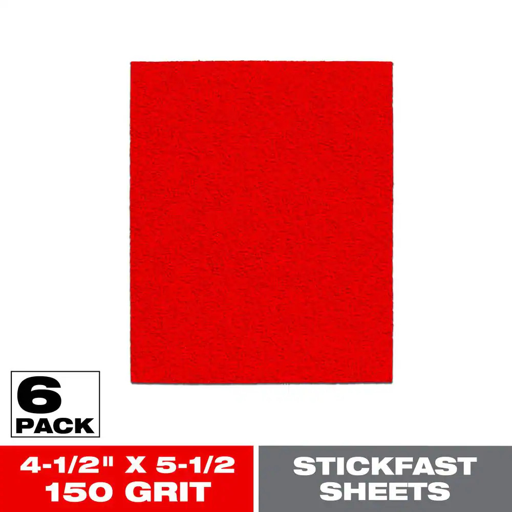 4-1/2 In. X 5-1/2 In. 150-Grit Palm Sander 1/4 Sanding Sheets