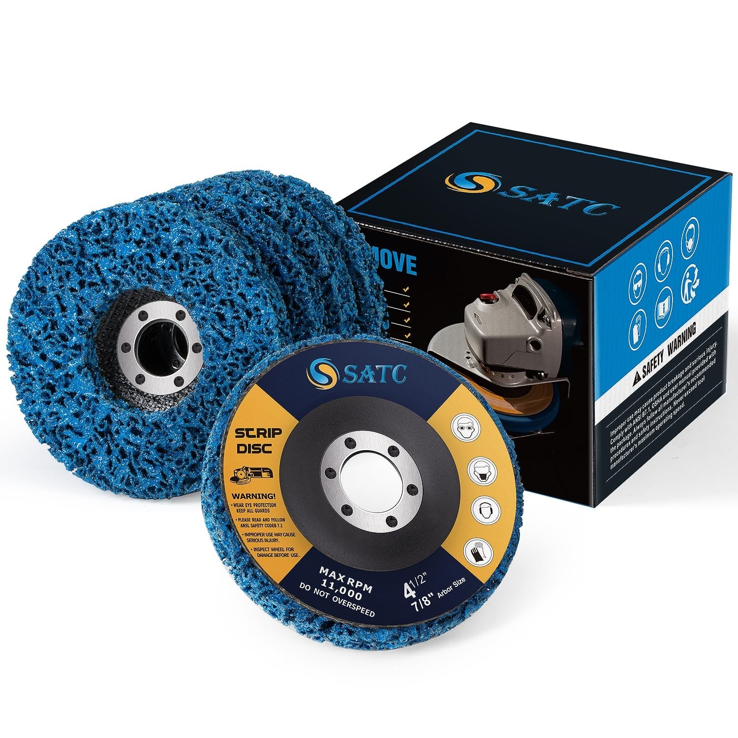4.5″ Rust Removal Stripping Discs – 5PCS Paint Oxidation Abrasive Wheels