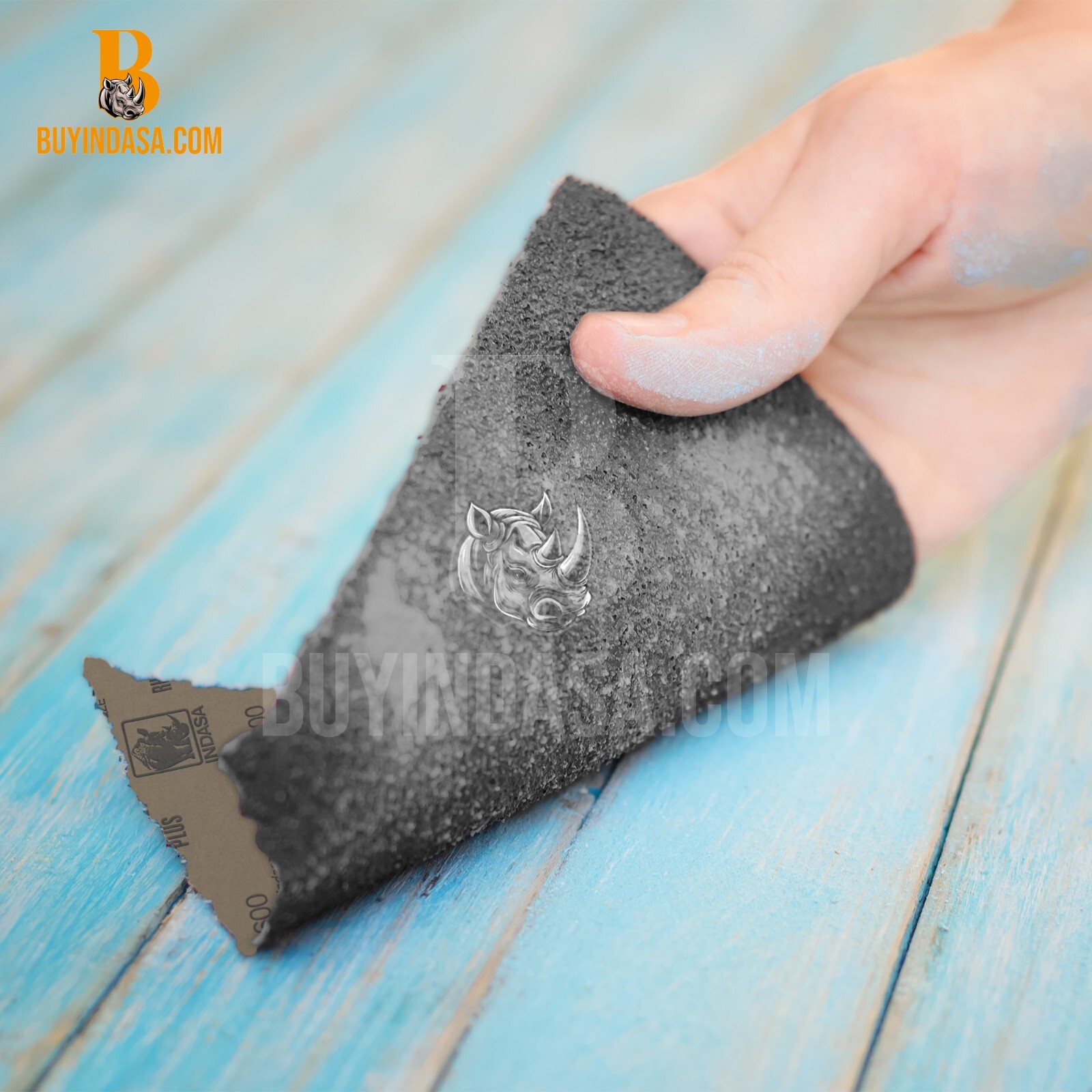 Indasa 50 PCS 9×11” Rhynowet Wet & Dry Sandpaper Sheets, 80-2500 Grit Range
