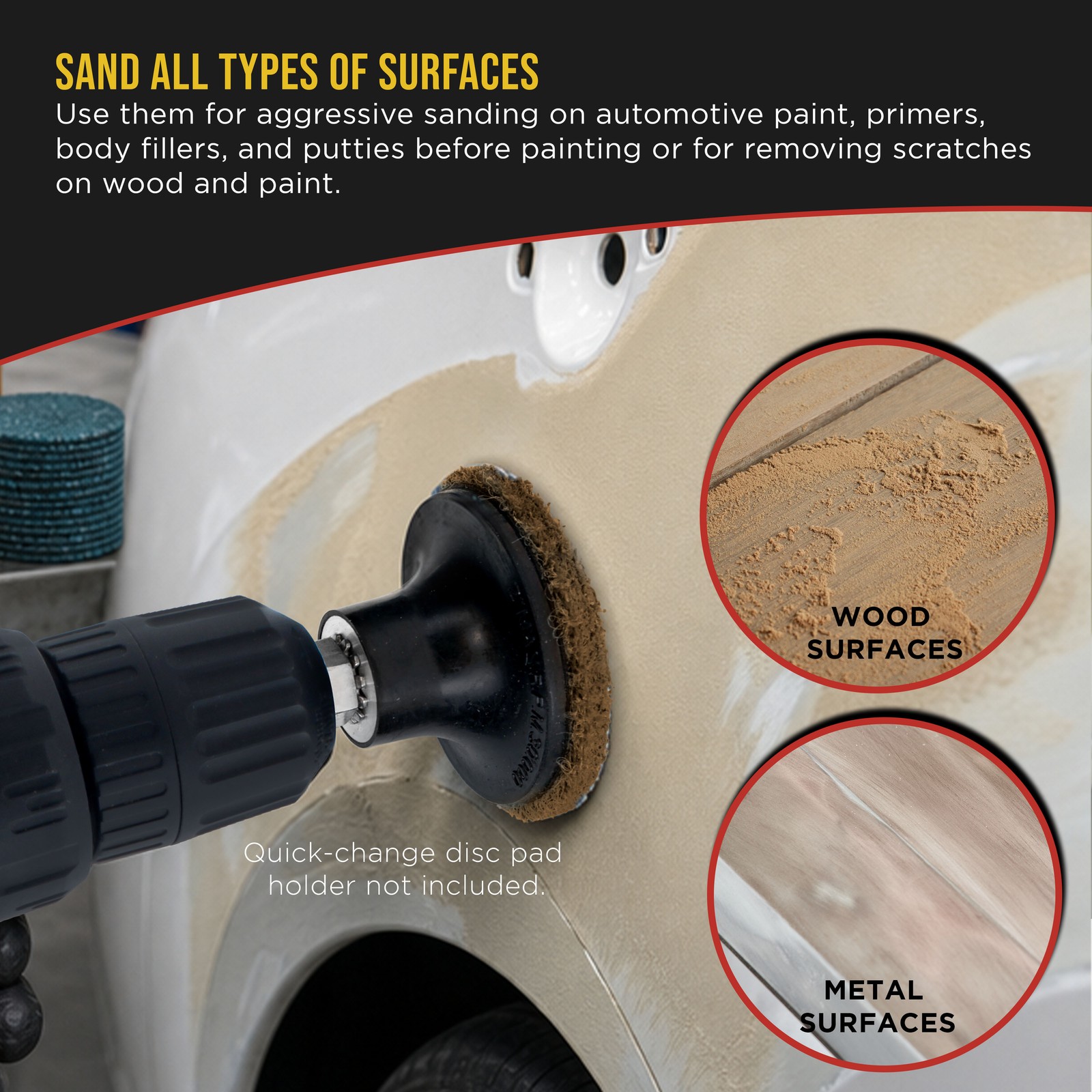 Dura-Gold 2″ Surface Conditioning Discs Brown Coarse Sanding Grit (Box of 25)
