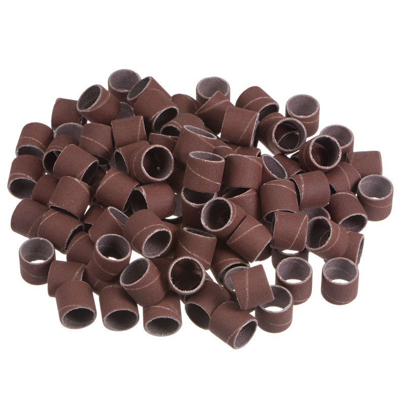 100pcs Sanding Drums 1/2 Inch Mini Sanding Sleeves 600 Grit Sanding Bands