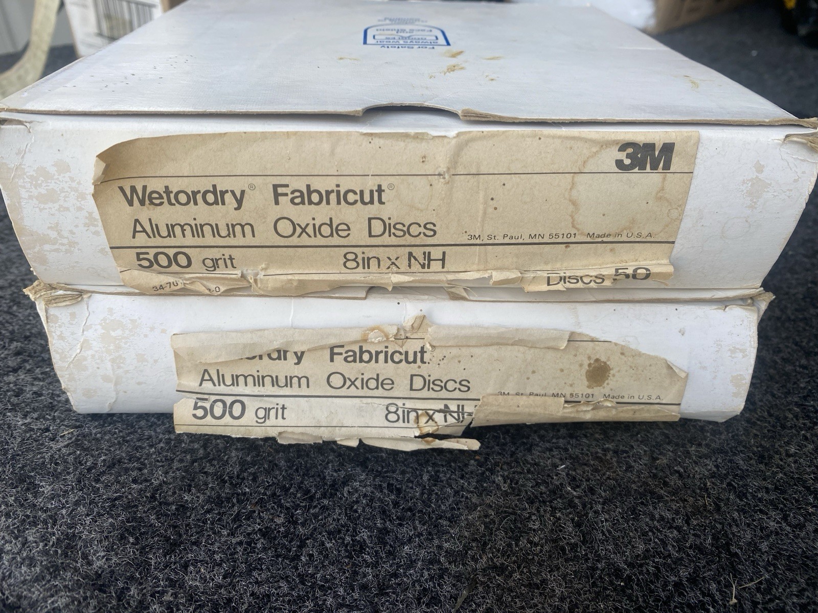 3m Wetordry Fabricut Aluminum Oxide Sanding Discs 8” 500 Grit 2 Boxes