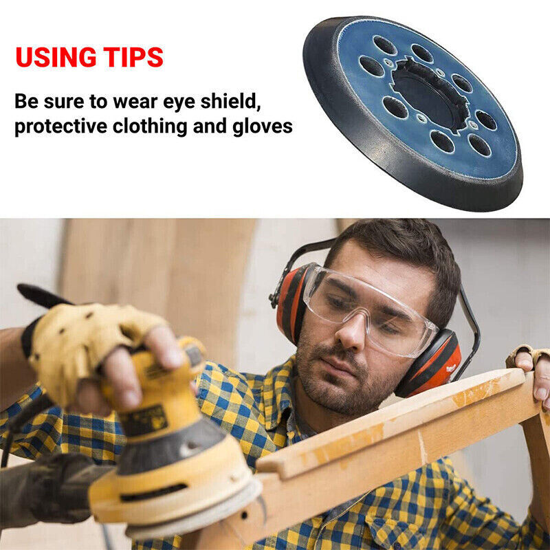 5 Inch 8 Hole Hook and Loop Orbital Sander Pad For Craftsman CMCW220B & CMEW231