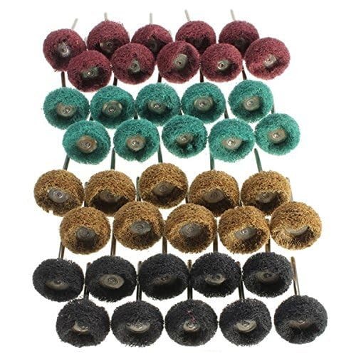 40 Pack 1 inch Abrasive Wheel Buffing Polishing Wheel Set