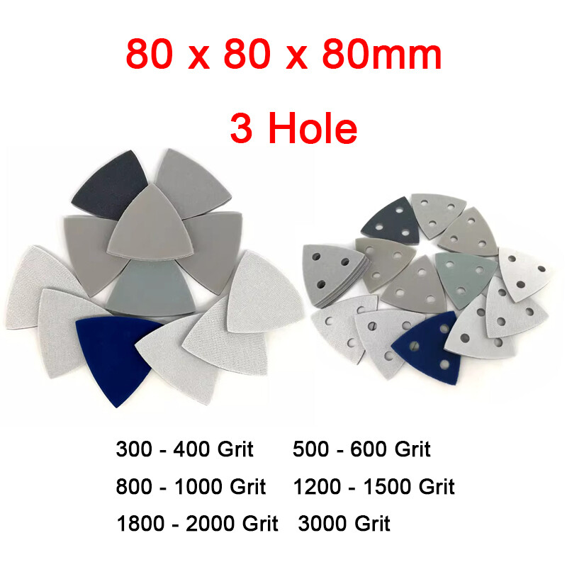 80mm Wet&Dry Mouse Foam Sanding Sheet Sponge Sander Sandpaper Pads 300-3000 Grit