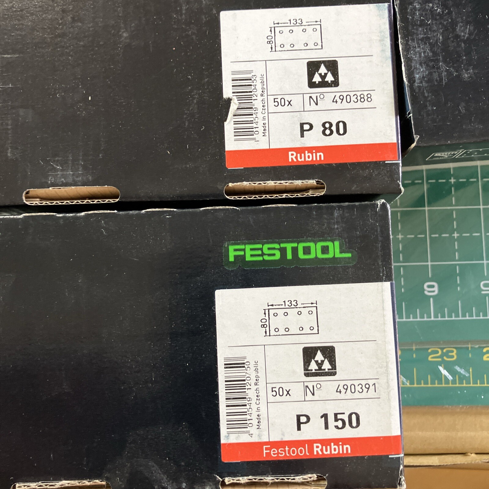 ”Rectangle” 80mm x 133mm Festool Ruben : 1 pack
