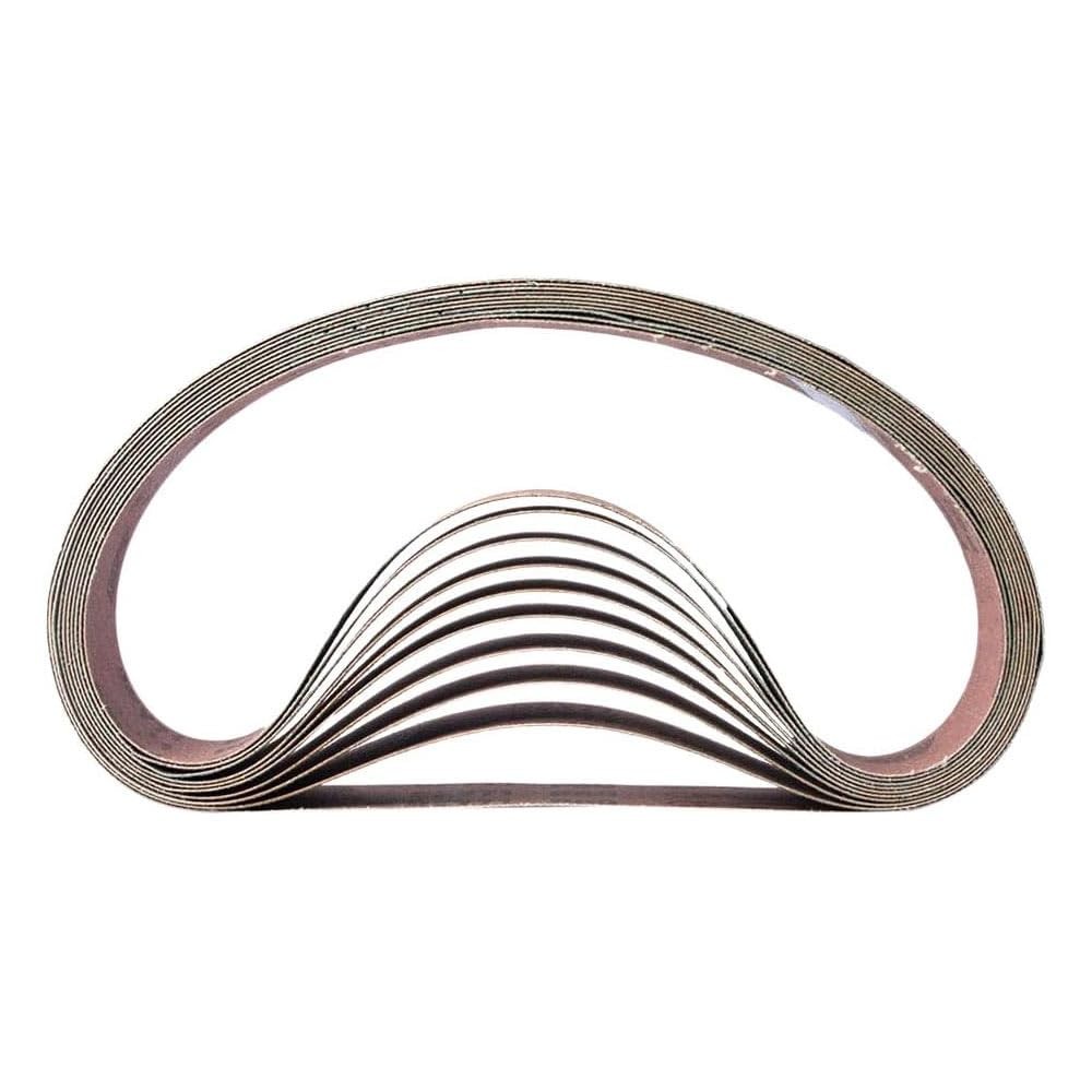 Hardin HPG240-10 1-1/2″ x 30″ Aluminum Oxide Sanding Belt, 240 Grit, 10 Pack