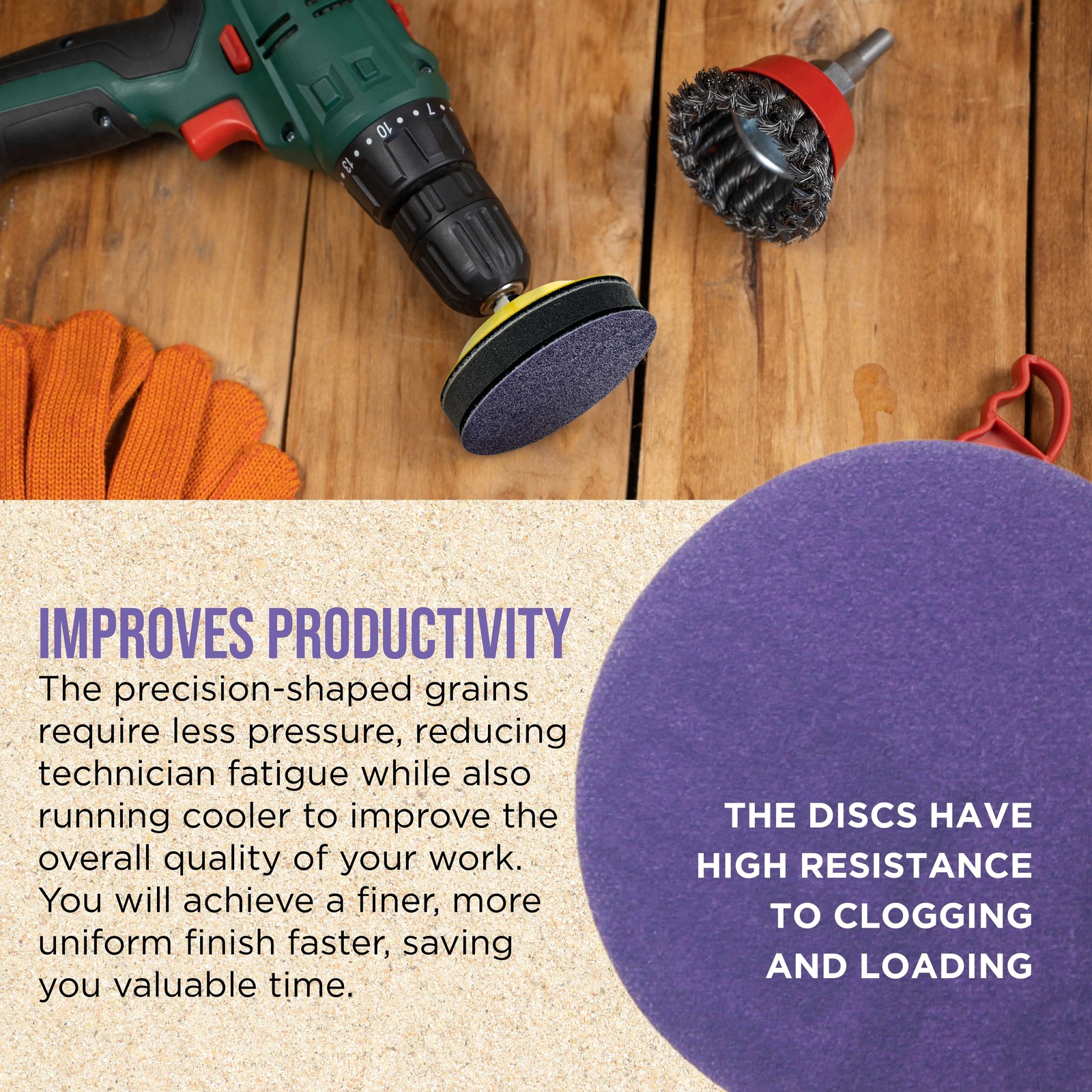 3″ Sanding Discs, 36 Disc Variety Pack – Hook & Loop Sandpaper & Drill Plate