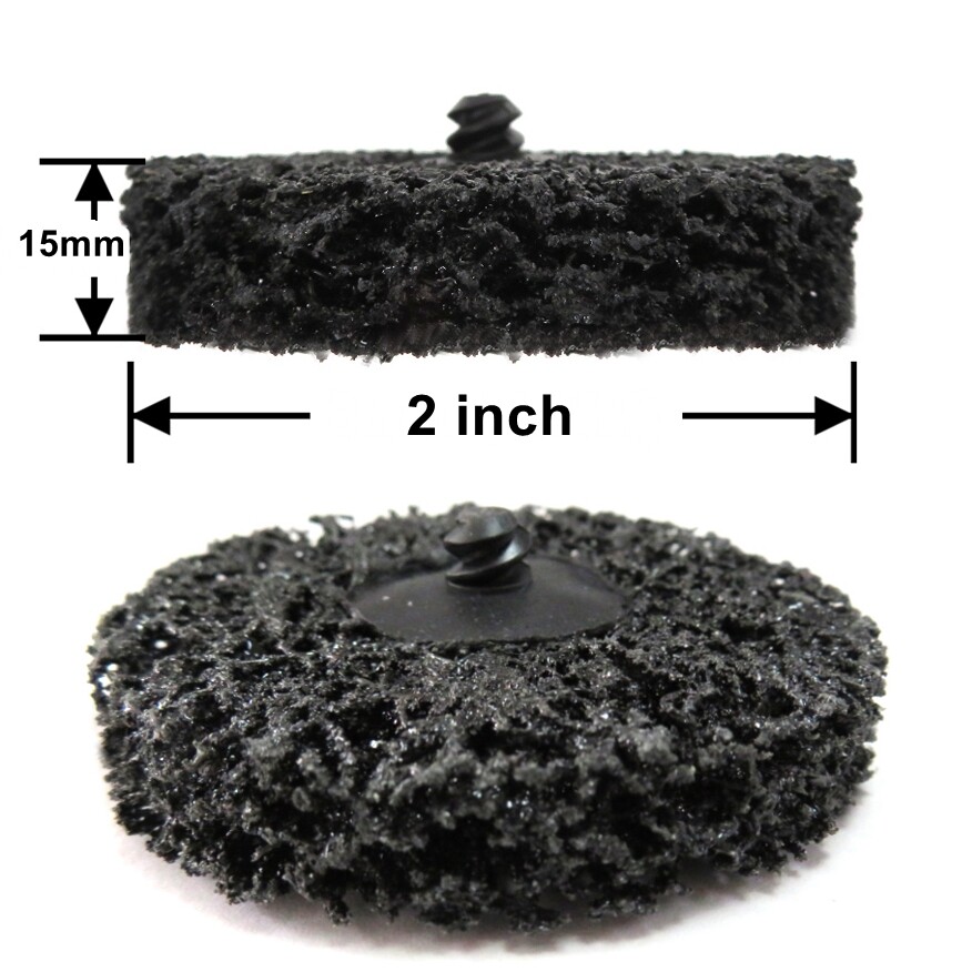 SATC 100PCS Roll Lock Grinder Stripping Sanding Discs Paint Rust Removal Wheels