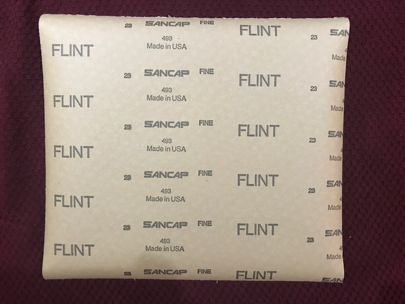 20 Sheets Of 9×10 Sancap Fine Sandpaper 493 Grit