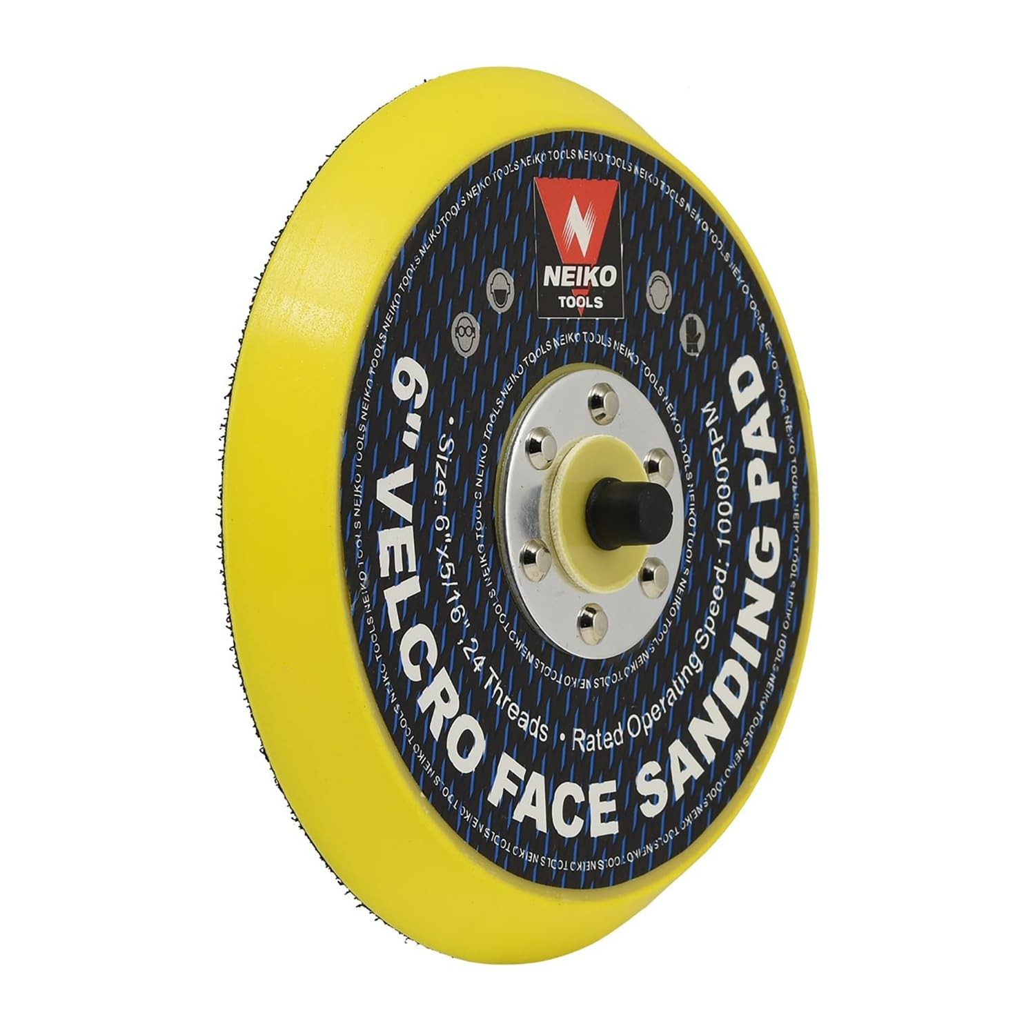 30263A – 6 inch Sanding Discs Hook and Loop, 5/16” Arbor with 24 Thread Mount…
