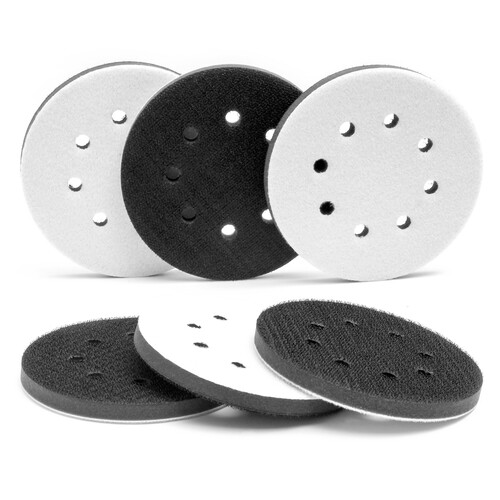 5 Pack 5 Inch Soft Sponge Interface Pad for Sanding Pad Hook&Loop Sanding Discs