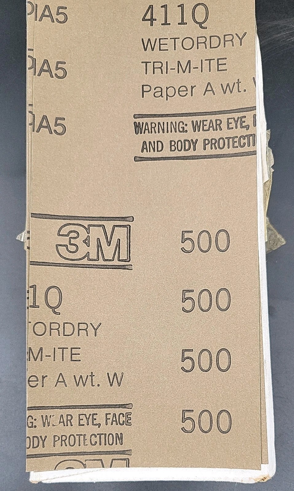 3M 500-A WETORDRY 411Q Tri-M-ite Paper Sheets 3-2/3 in X 9 in 051144-10713